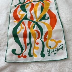 Vibrant Girl Scouts Scarf Vintage from60sor 70s